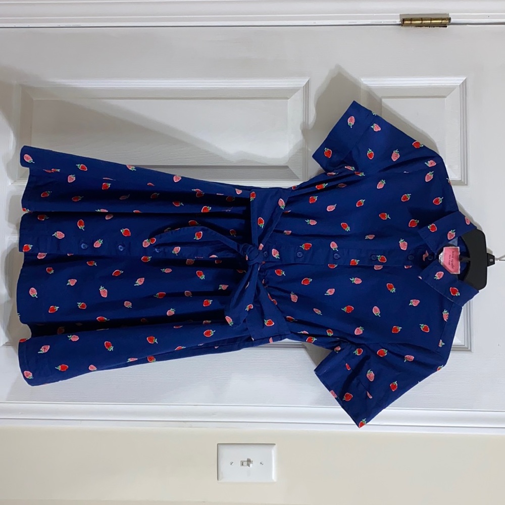 Kate spade strawberry button down dress